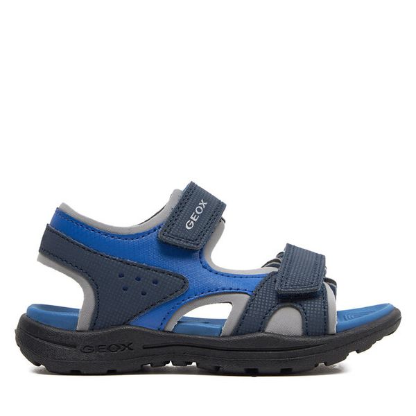 Sandały Geox. Niebieskie sandały chłopięce Geox, bez zapięcia. Za 111.99 zł.