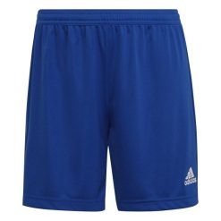 Spodenki damskie Addidas Entrada 22. Niebieskie szorty sportowe damskie Adidas, xl, bez wzorów, eleganckie, do piłki nożnej. Za 52.99 zł.
