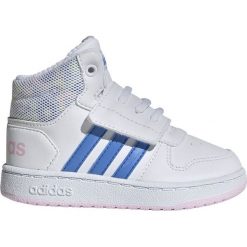 Białe Buty adidas Hoops Mid 2.0 I Jr EE8550. Białe buty sportowe dziewczęce Adidas, bez wzorów, z materiału, bez zapięcia, Adidas Advantage, climacool (adidas). W wyprzedaży za 209.00 zł.