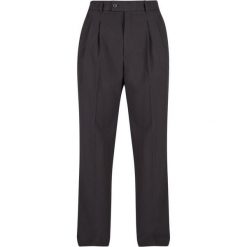 Damskie spodnie z podwójną plisą Urban Classics. Czarne spodnie sportowe damskie Urban Classics, m, bez wzorów, z wiskozy. Za 206.00 zł.