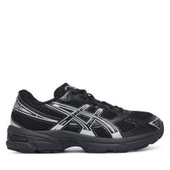 Sneakersy Asics. Czarne trampki i tenisówki chłopięce Asics, bez wzorów, bez zapięcia. Za 349.99 zł.