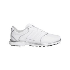 Damskie buty do golfa bez kolców adidas Alphaflex Zoysia. Białe obuwie sportowe damskie Adidas, bez wzorów, z syntetyku, na golfa. Za 466.90 zł.