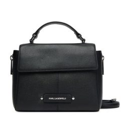 Torebka KARL LAGERFELD. Czarne torebki do ręki damskie KARL LAGERFELD, bez wzorów, klasyczne, bez dodatków. Za 1,129.00 zł.