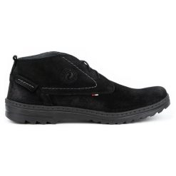 Olivier Buty męskie zamszowe casual 234GT czarne. Czarne półbuty na co dzień męskie ze skóry, casualowe, bez zapięcia. Za 367.89 zł.