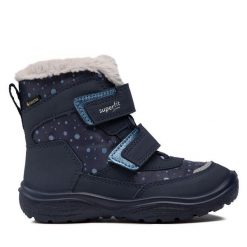 Śniegowce Superfit. Niebieskie śniegowce dziewczęce Superfit, z gore-texu, bez zapięcia. Za 419.99 zł.