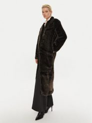 Bruuns Bazaar Futro Casala BBW4153 Brązowy Regular Fit. Brązowe płaszcze damskie Bruuns Bazaar, bez wzorów, z futra, bez kaptura. Za 1,449.00 zł.