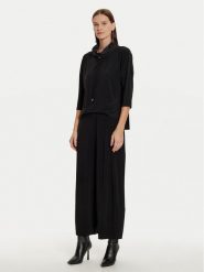 Joseph Ribkoff Kombinezon 243137 Czarny Loose Fit. Czarne sukienki damskie Joseph Ribkoff, bez wzorów, z syntetyku, bez kołnierzyka, bez ramiączek. Za 589.99 zł.