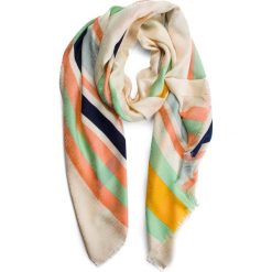 Szal TORY BURCH - Striped Traveler Oblong Scarf 54715 New Ivory/Crushed Mint 165. Szaliki i chusty damskie marki Tory Burch. Za 839.00 zł.