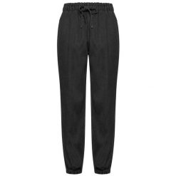 Spodnie Deha Spodnie Jogger Z Denimu I Lyocellu Damskie. Czarne spodnie materiałowe damskie Deha, s, bez wzorów, z bawełny. Za 415.99 zł.