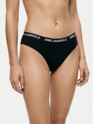 KARL LAGERFELD Komplet stringów B1W47031 Czarny. Czarne stringi damskie KARL LAGERFELD, s, bez wzorów, z bawełny. Za 169.99 zł.