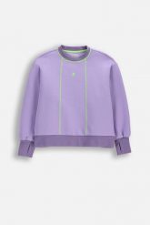 Bluza sportowa dziewczęca Lemon Explore WL6 fioletowa bomberka. Fioletowe bluzy dla dziewczynek LEMON explore, na jesień, bez wzorów, z bawełny, bez ramiączek, bez kaptura. Za 89.90 zł.