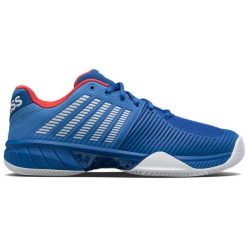 Buty do tenisa męskie K-Swiss Express Light 2. Niebieskie buty sportowe męskie K-SWISS, z materiału, bez zapięcia, tenisowe. Za 500.40 zł.