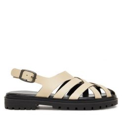 Sandały G-Star. Brązowe sandały damskie G-Star, bez wzorów, bez obcasa, na płaskiej podeszwie, bez zapięcia. Za 155.99 zł.