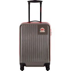 Walizka w kolorze szarym - 33 l. Walizki męskie Platinium, z materiału. W wyprzedaży za 189.95 zł.