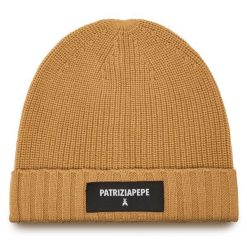 Czapka Patrizia Pepe. Brązowe czapki i kapelusze damskie Patrizia Pepe, na zimę, bez wzorów. Za 399.99 zł.