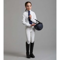 Dziewczęca koszulka do jazdy konnej Premier Equine Tessa. Białe t-shirty i topy dla dziewczynek PREMIER EQUINE, bez wzorów, bez ramiączek. Za 320.00 zł.