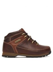 Timberland Trzewiki Euro Sprint Mid Lace TB0A2K84EIU1 Brązowy. Brązowe botki męskie Timberland, bez wzorów, ze skóry, bez zapięcia. Za 729.99 zł.