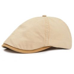 Wiosenno-Letni Kaszkiet w stylu Peaky Blinders - Pako Jeans - Beżowy. Brązowe czapki i kapelusze męskie Pako Jeans, na lato, bez wzorów, z bawełny. Za 49.00 zł.