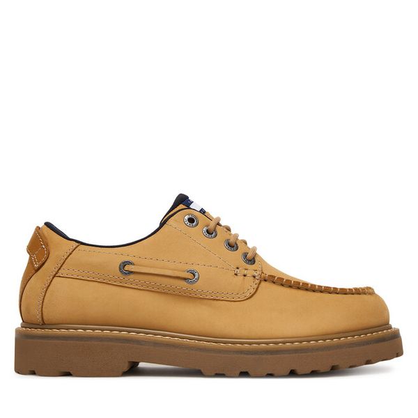 Półbuty Tommy Jeans. Żółte półbuty na co dzień męskie Tommy Jeans, z jeansu, bez zapięcia. Za 569.99 zł.