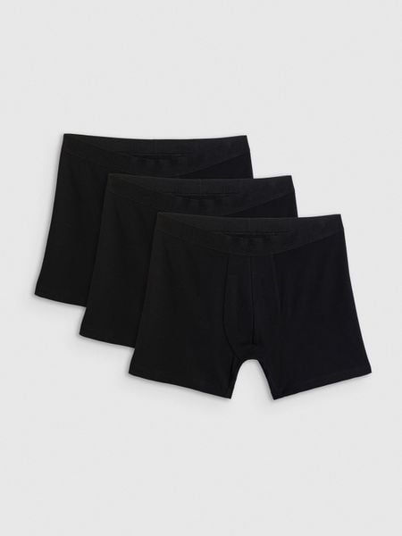 4F Bielizna bokserki (3-pack) męskie - czarne S. Czarna bokserki męskie 4f, m, bez wzorów, z bawełny. Za 99.99 zł.