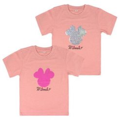 Disney Koszulka Dziewczęca Minnie Z Cekinami 98 Różowy. Bluzki dla dziewczynek Disney. Za 39.00 zł.