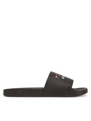 Tommy Hilfiger Klapki Flags Pool Slide FM0FM05431 Czarny. Czarne klapki męskie Tommy Hilfiger, ze skóry. Za 119.99 zł.