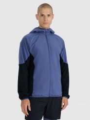 4F Bluza do biegania w terenie Primaloft Active męska - granatowa M. Niebieskie bluzy męskie 4f, l, bez wzorów, z materiału, z kapturem. W wyprzedaży za 249.99 zł.