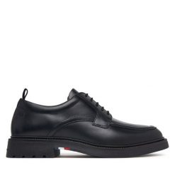 Półbuty Tommy Hilfiger. Czarne półbuty na co dzień męskie Tommy Hilfiger, casualowe, bez zapięcia. Za 649.99 zł.