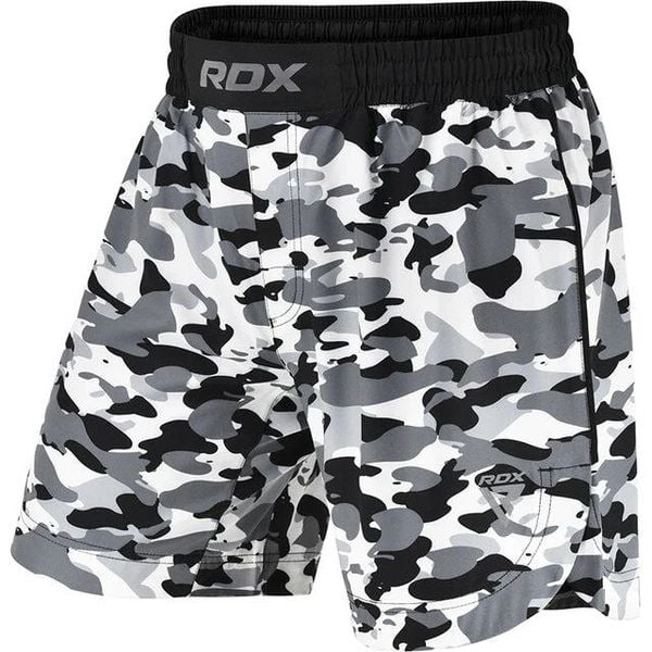 Spodenki treningowe męskie RDX T15. Czarne krótkie spodenki sportowe męskie RDX SPORTS, l, bez wzorów, z materiału. Za 149.99 zł.