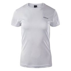 Koszulka damska Hi-Tec Lady Sibic - biała, Rozmiar S. Białe koszulki sportowe damskie Hi-tec, l, bez wzorów, z poliesteru, sportowe, bez kołnierzyka. Za 34.99 zł.