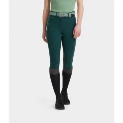 Damskie spodnie do jazdy konnej Horse Pilot X-Aerotech. Zielone spodnie materiałowe damskie HORSE PILOT, bez wzorów. Za 829.00 zł.