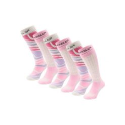 Skarpety narciarskie - Damskie - 6 par - Powder Rose. Czerwone skarpety damskie POEDERBAAS, bez wzorów, z wełny. W wyprzedaży za 329.62 zł.