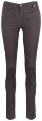Clique damskie spodnie 5-pocket stretch w twillu – pistol. Szare spodnie materiałowe damskie CLIQUE, m, bez wzorów, z bawełny. Za 262.37 zł.