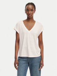 Morgan Bluzka 261-DIANA Różowy Regular Fit. Czerwone bluzki damskie Morgan, s, bez wzorów, z syntetyku, bez kołnierzyka, bez ramiączek. Za 149.99 zł.