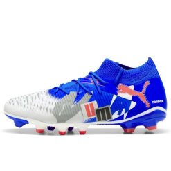 Buty piłkarskie męskie PUMA Future 8 Match Forever FG/AG. Białe buty sportowe męskie Puma, bez zapięcia, do piłki nożnej. Za 289.99 zł.