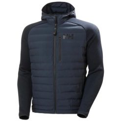 Kurtka puchowa Helly Hansen Arctic Ocean Hybrid. Niebieskie kurtki męskie Helly Hansen, xl, bez wzorów, z dzianiny, bez kaptura. Za 1,059.99 zł.