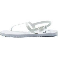Buty do chodzenia damskie Puma Cozy Sandal Wns. Białe obuwie sportowe damskie Puma, bez wzorów, z materiału, trekkingowe. W wyprzedaży za 79.15 zł.