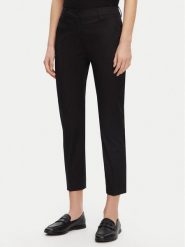Weekend Max Mara Chinosy Cecco 2515131042 Czarny Slim Fit. Czarne spodnie materiałowe damskie Weekend Max Mara, bez wzorów, z bawełny. Za 509.99 zł.