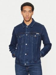 Calvin Klein Jeans Kurtka jeansowa J30J326553 Granatowy Straight Fit. Niebieskie kurtki męskie Calvin Klein Jeans, m, bez wzorów, z bawełny, bez kaptura. Za 239.99 zł.