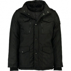 Parka "Divergence" w kolorze czarnym. Parki męskie marki bonprix. W wyprzedaży za 386.95 zł.