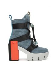 United Nude Trzewiki Grip Nomad Mid II 1076490857 Szary. Szare botki damskie United Nude, ze skóry, bez obcasa, na słupku, bez zapięcia. Za 1,339.00 zł.