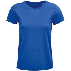 Koszulka Damska/pań Crusader. Niebieskie koszulki sportowe damskie SOL'S, m, bez wzorów, bez kołnierzyka, bez ramiączek, trekkingowe. Za 36.99 zł.