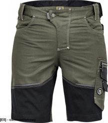 CERVA NEURUM CLASSIC szorty - męskie szorty robocze, elastyczny materiał Trifibetex, 6 kieszeni, odblaski, 62 % bawełna , 35 % - ciemnooliwkowy 62. Zielone szorty męskie CERVA, m, bez wzorów, z bawełny. Za 167.23 zł.