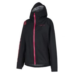 Damska kurtka wodoodporna La Sportiva Pocketshell. Czarne kurtki damskie La Sportiva, m, bez wzorów, z poliamidu, bez kaptura, do biegania. Za 709.00 zł.