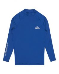 Koszulka surfingowa z długim rękawem UPF 50 dla Mężczyzn EVERYDAY Niebieski. Niebieskie bluzki z długim rękawem męskie Quiksilver, m, bez wzorów, z elastanu, bez kołnierzyka. Za 149.99 zł.