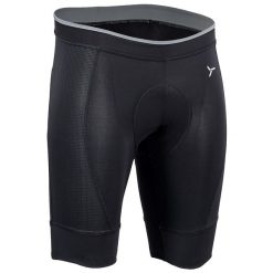 Spodenki rowerowe męskie Silvini FORTORE MP1003 z wkładką Coolmax. Czarne krótkie spodenki sportowe męskie Silvini, m, z aplikacjami, z elastanu, rowerowe. Za 159.99 zł.