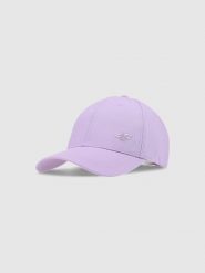 4F Czapka z daszkiem strapback uniseks - fioletowa L/XL. Fioletowe czapki i kapelusze damskie 4f, na lato, bez wzorów, z bawełny, sportowe. W wyprzedaży za 39.99 zł.