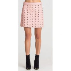 SPÓDNICA LIU JO. Czerwone spódnice damskie Liu Jo, z aplikacjami, ze skóry ekologicznej, mini, proste. Za 699.00 zł.