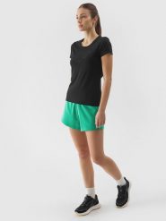 4F Spodenki dresowe damskie - zielone XL. Zielone szorty sportowe damskie 4f, l, bez wzorów, z bawełny, sportowe. W wyprzedaży za 39.99 zł.