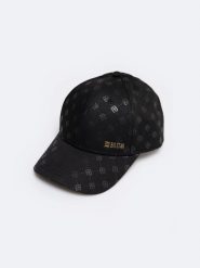Czapka damska z daszkiem z monogramem czrana Luisa 906. Czarne czapki i kapelusze damskie Big Star, bez wzorów, retro. W wyprzedaży za 79.99 zł.